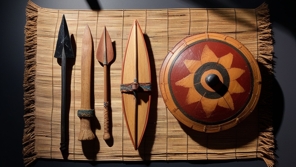 Aztec warrior weapons including atlatl tepoztopilli and chimalli shield used in Aztec military training